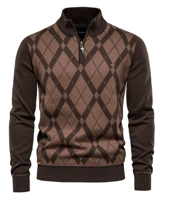 LK® | Herren Pullover mit halbem Reißverschluss