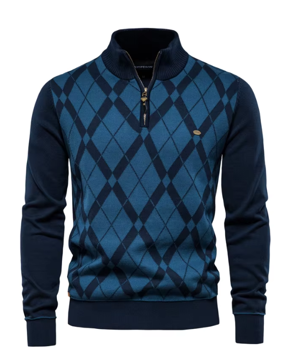 LK® | Herren Pullover mit halbem Reißverschluss