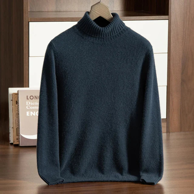 100% CASHMERE STEHKRAGEN