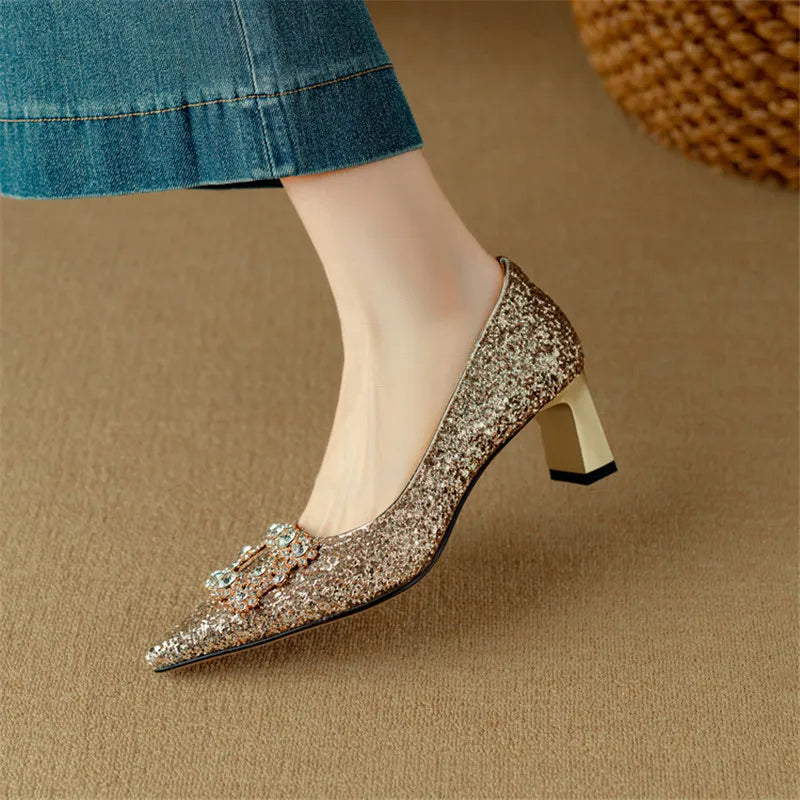 Gloria Glitter Mary Janes
