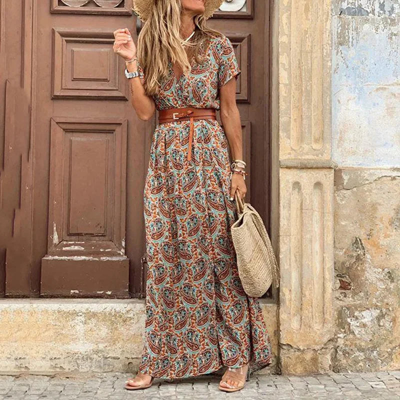 LK® | Elegantes Bohemian Maxi-Kleid