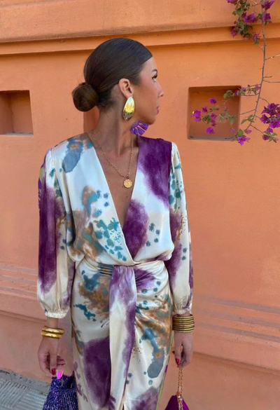 LK® | Elegantes V-Ausschnitt Kleid