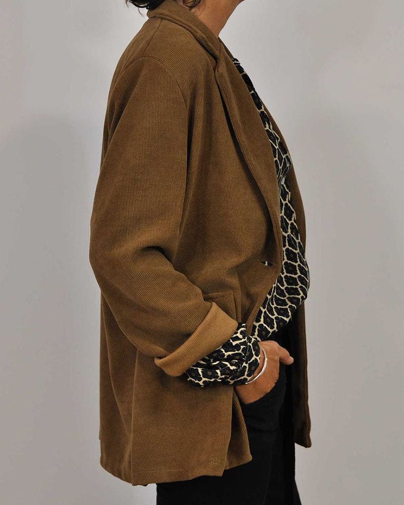 LK® | Entspanntes V-Ausschnitt Midi-Shirt