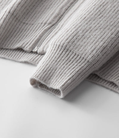 100% Merinowolle GESCHLOSSENER CARDIGAN