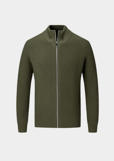100% Merinowolle GESCHLOSSENER CARDIGAN