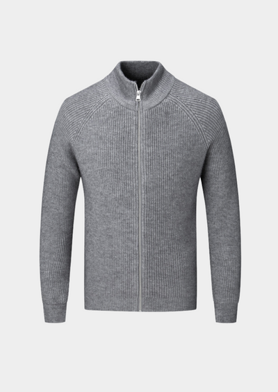 100% Merinowolle GESCHLOSSENER CARDIGAN