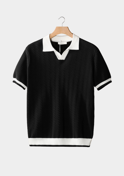 Kraus KONTRAST TEXTURED POLO SHIRT