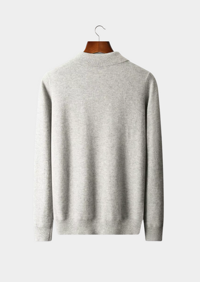 NOBA WOOL HALF-ZIP POLO