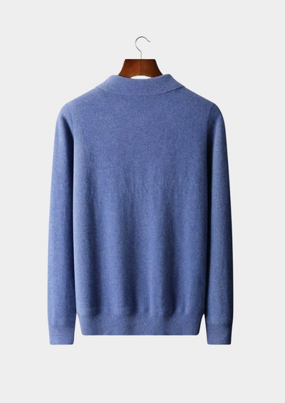NOBA WOOL HALF-ZIP POLO