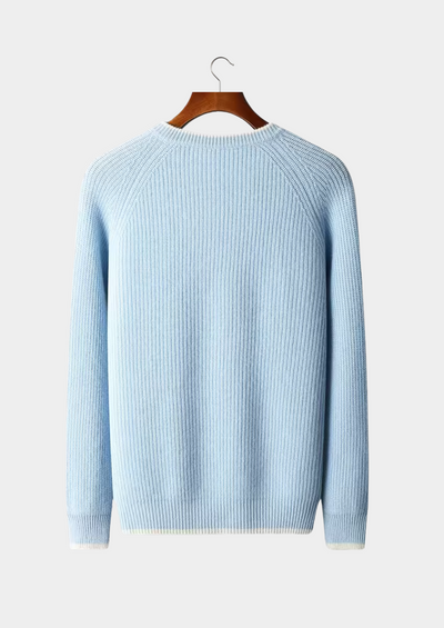 NOBA Two-Tone Wool Crewneck
