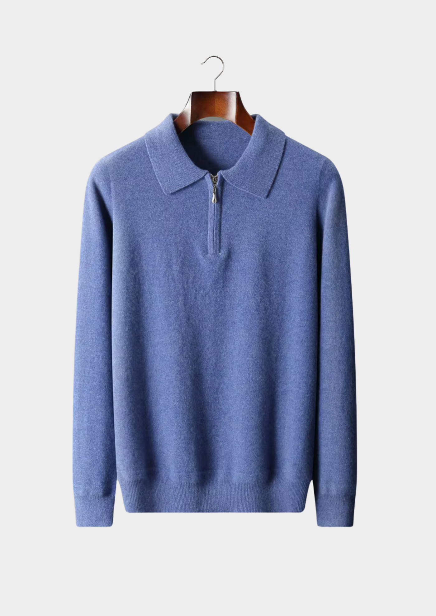 NOBA WOOL HALF-ZIP POLO