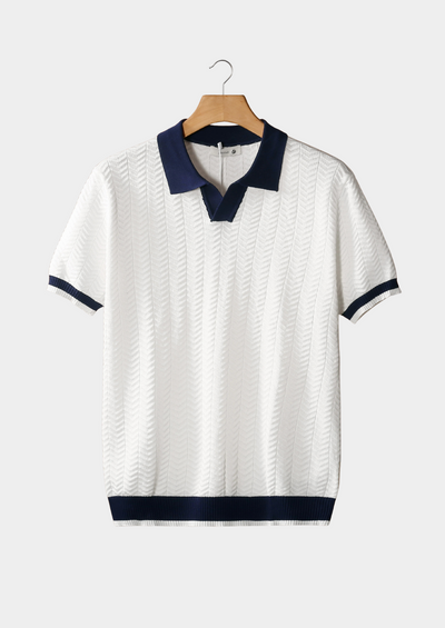 Kraus KONTRAST TEXTURED POLO SHIRT