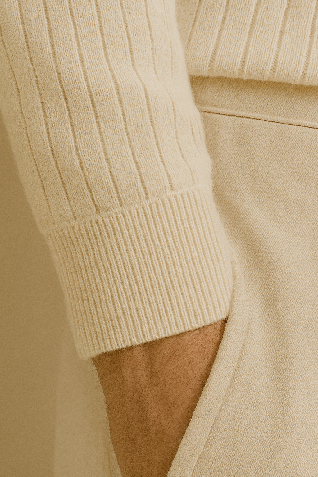 Kraus Gestreiftes Langarm-Polo-Shirt