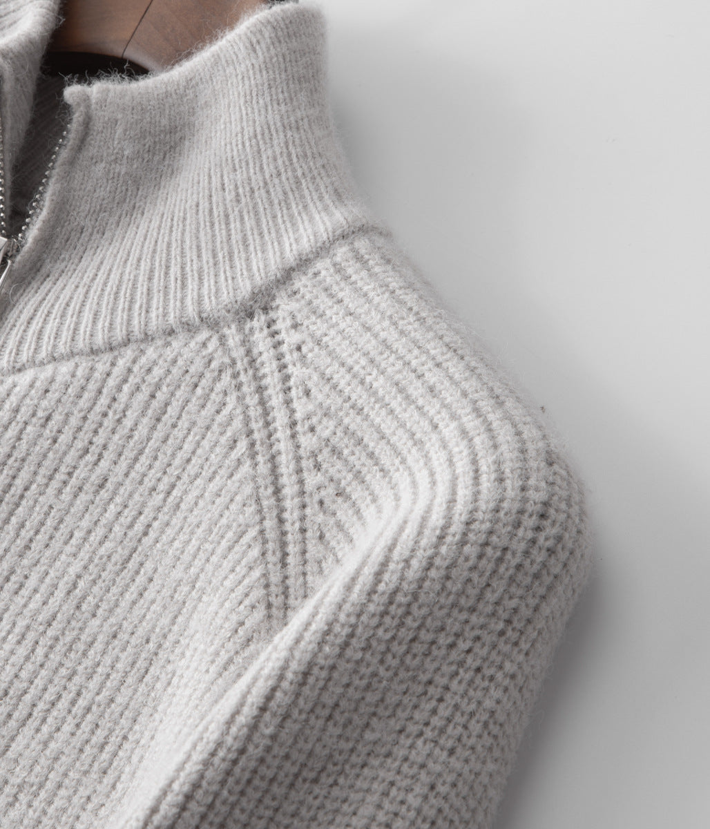 100% Merinowolle GESCHLOSSENER CARDIGAN