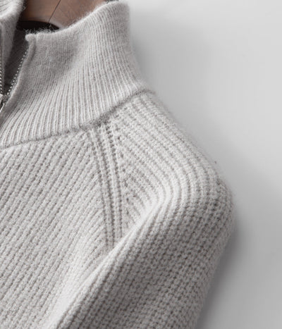 100% Merinowolle GESCHLOSSENER CARDIGAN