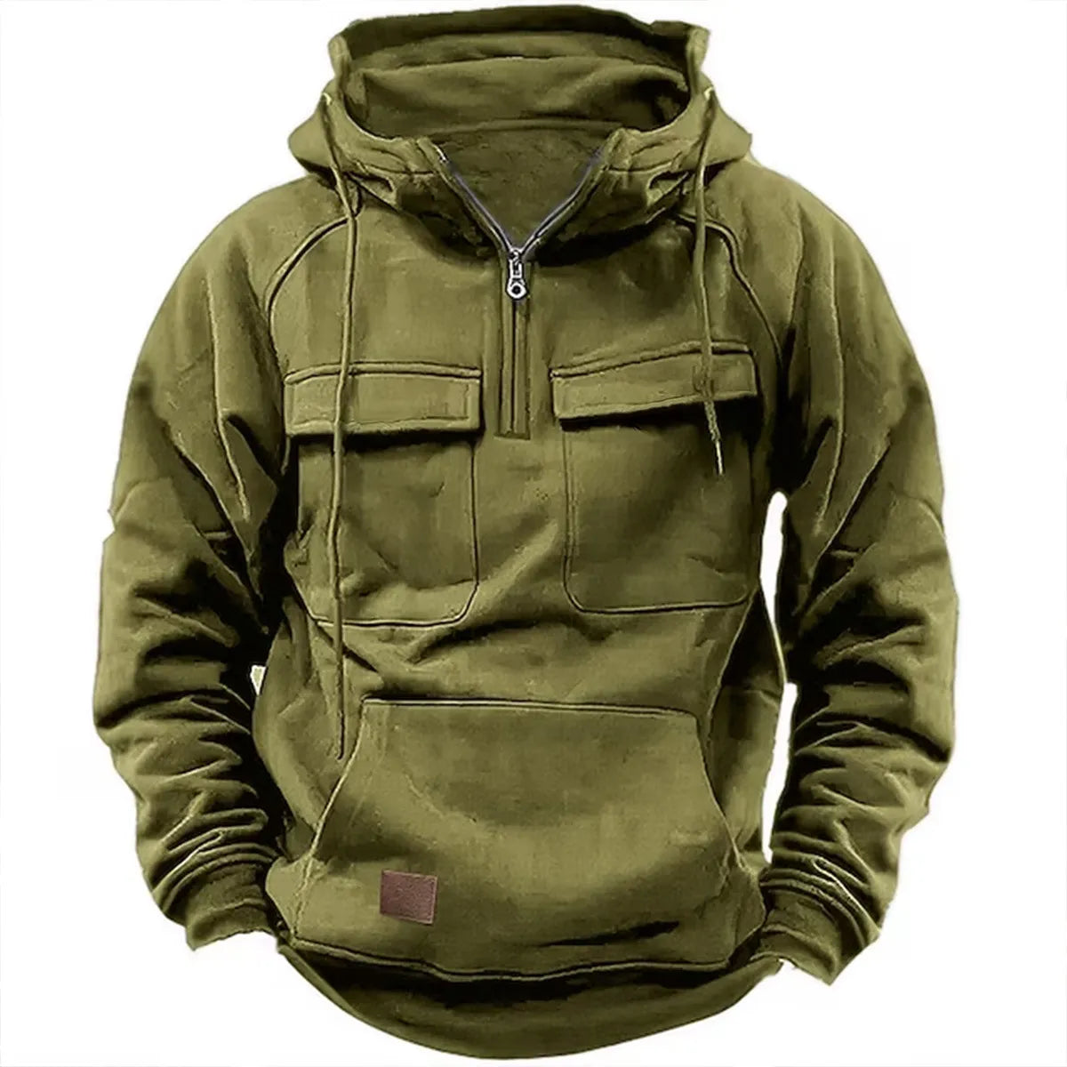 Adam – Hoodie mit Reißverschluss und Brusttaschen