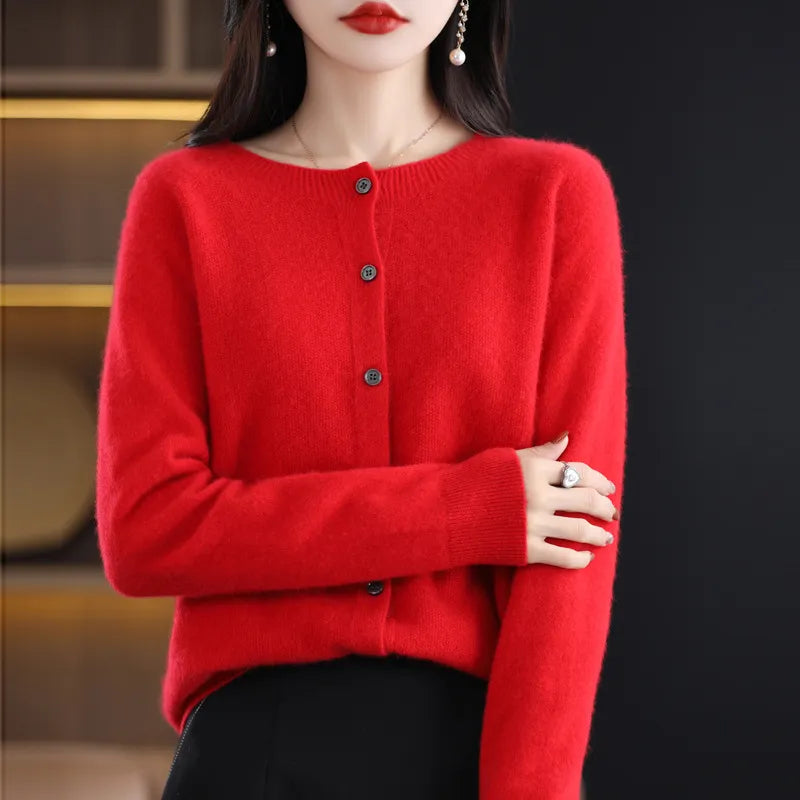 LK® | Eleganter Knopf-Cardigan