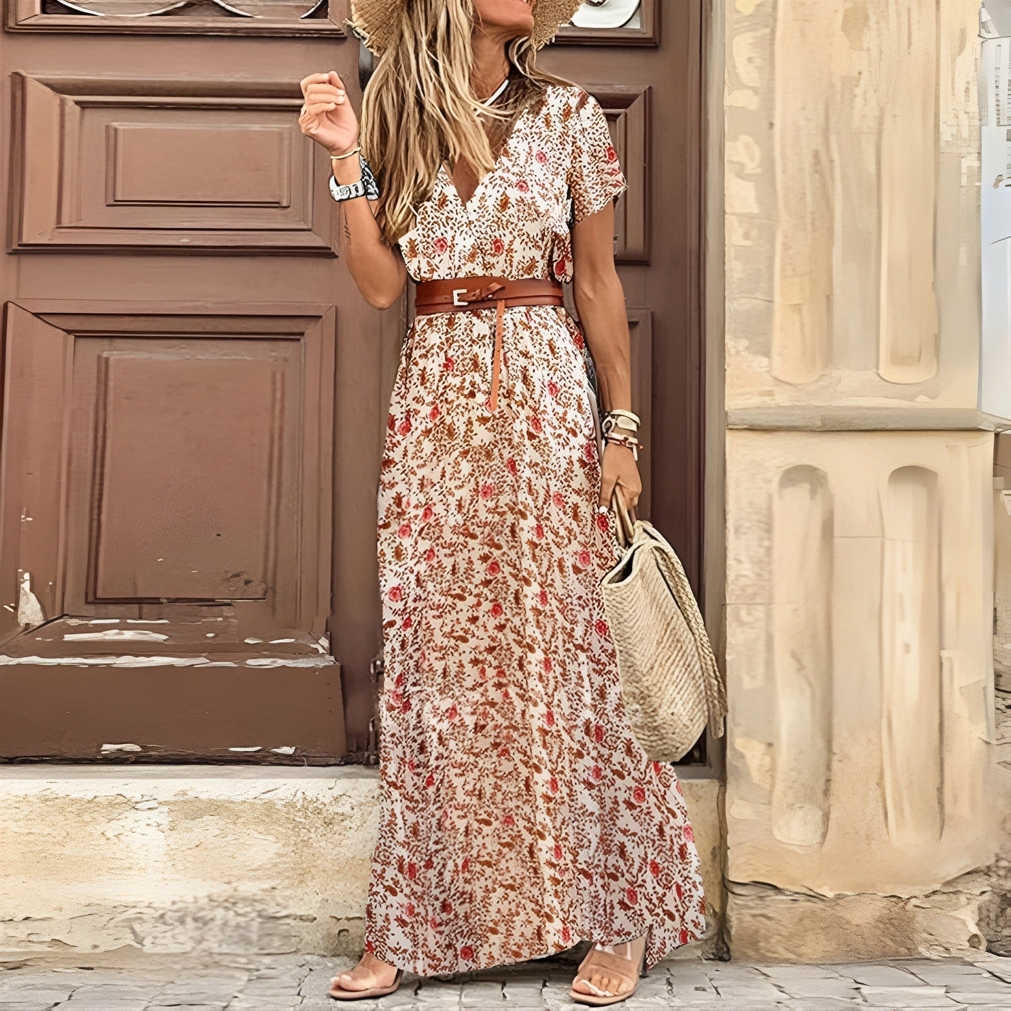 LK® | Elegantes Bohemian Maxi-Kleid