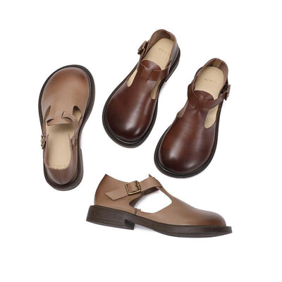 Colette Leder Mary Janes