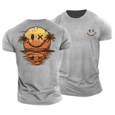 Sommerliches Smiley Meer T-Shirt