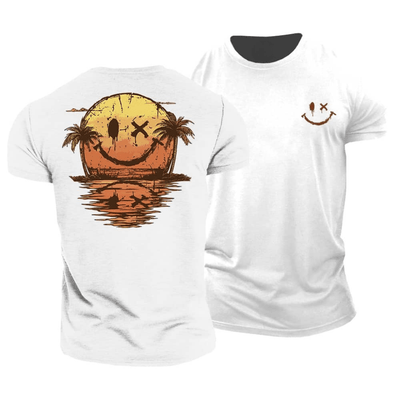 Sommerliches Smiley Meer T-Shirt