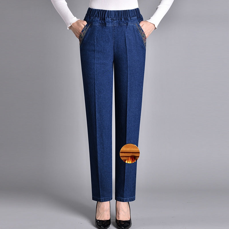LK® | Damenjeans mit Seitentaschen und elastischem Bund