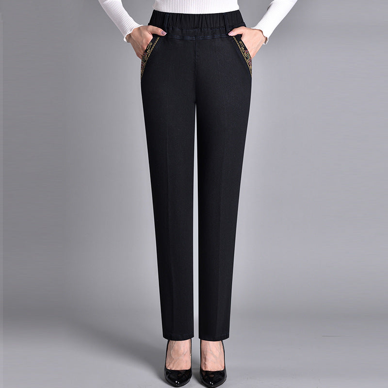 LK® | Damenjeans mit Seitentaschen und elastischem Bund