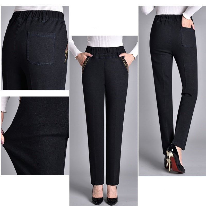 LK® | Damenjeans mit Seitentaschen und elastischem Bund