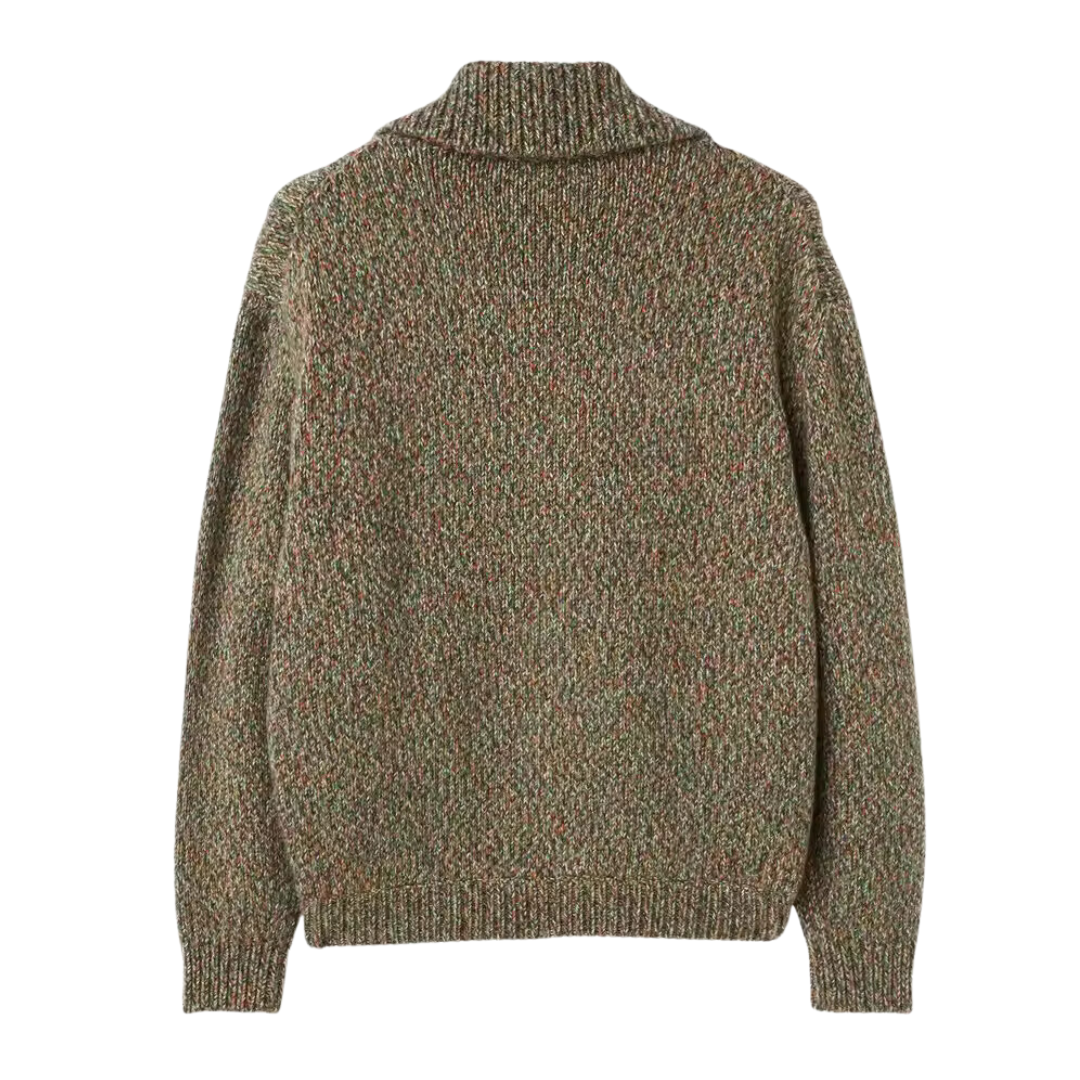 Alpaca Wool Zipper Bomber Jacket